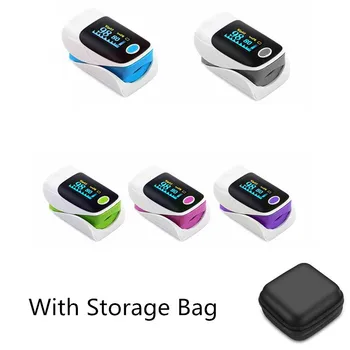 

With Bag OLED Portable Finger Spo2 Pulse Oximeters Saturatiemeter Blood Pressure Monitor Fingertip Pulse Oxiometro Oximetr