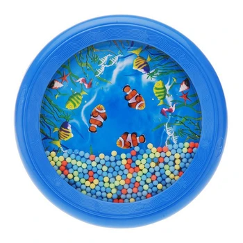 

Ocean Wave Bead Drum Gentle Sea Sound Musical Educational Toy Tool for Baby Kid Child