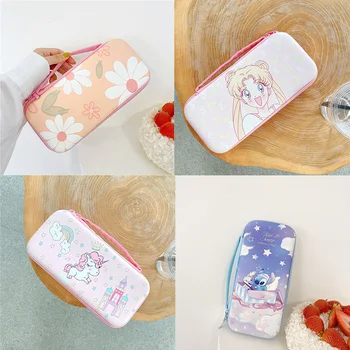 

Cute Cartoon Anime Storage Bag For Nintendo Switch Kawaii Travel Carry Protective Case Nintend Switch Game Console Cover Shell