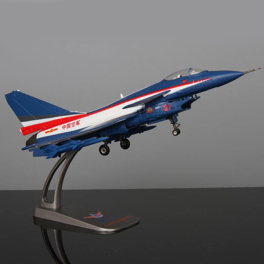 Diecast Fighter Aircrafts Airplane Model - 1/72 Scale China J-10 Vigorous Dragon Plane Toy Collectibles