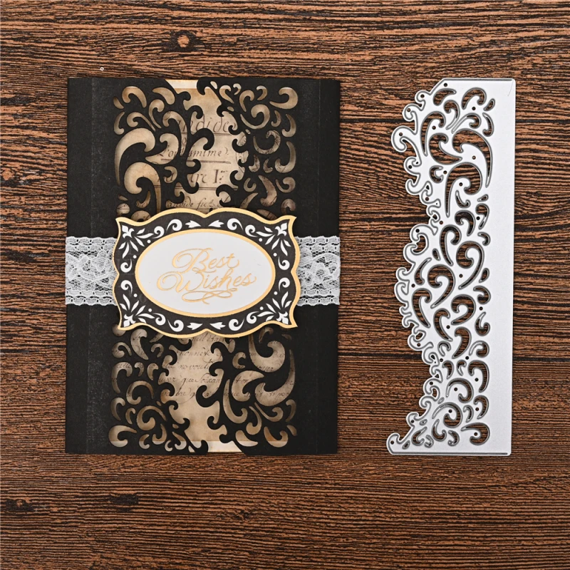 Lace Border Metal Cutting Dies Stencil  Scrapbooking Embossing Craft Ti#ly@WY