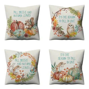 

New Style Thanksgiving Hug Pillowcase Thanksgiving Home Decoration Back Cushion Sofa Cushion Cover HGF06