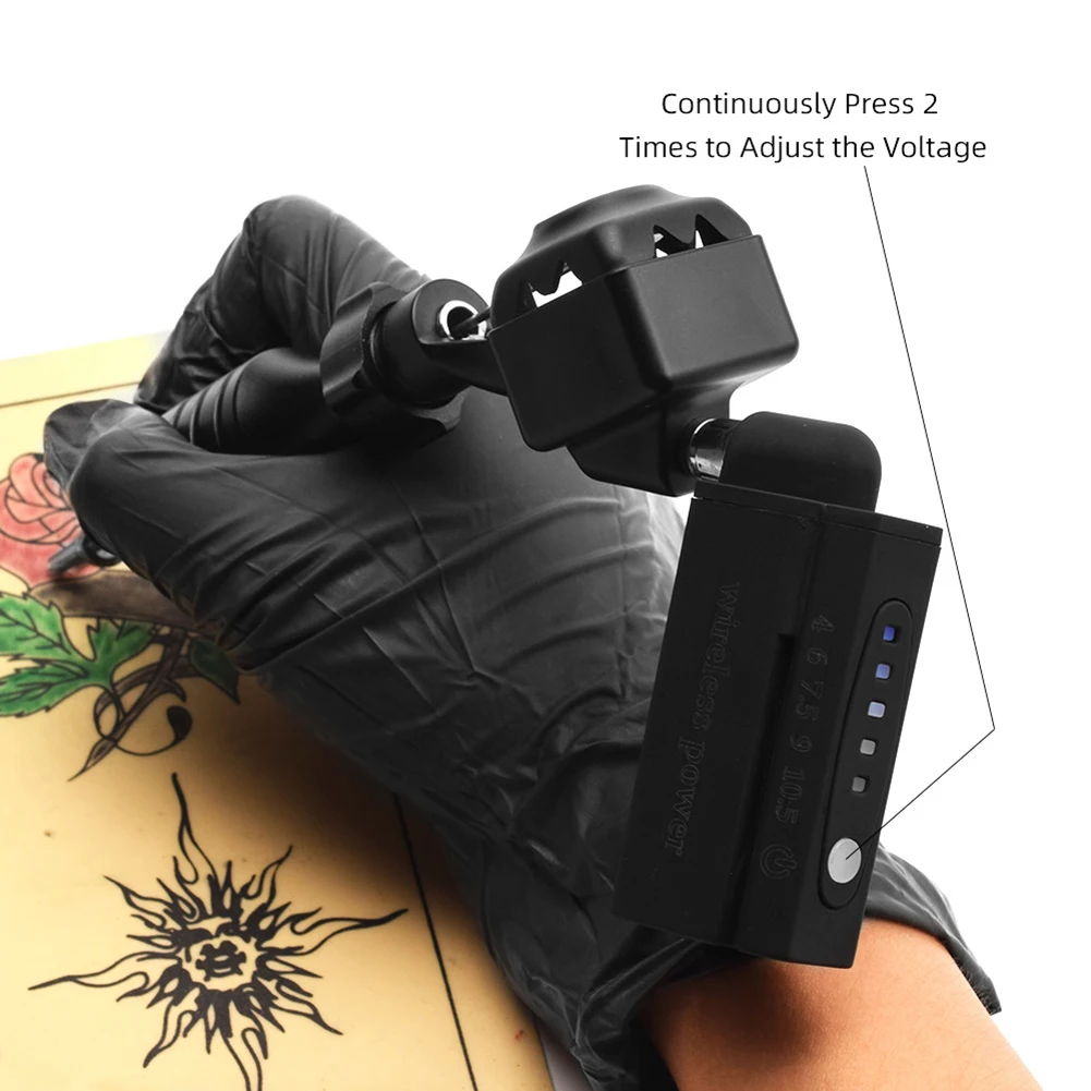 

Wireless Mini Tattoo Power Supply 2000 mAh RCA Connection Available Tattooing Permanent Makeup Equipment