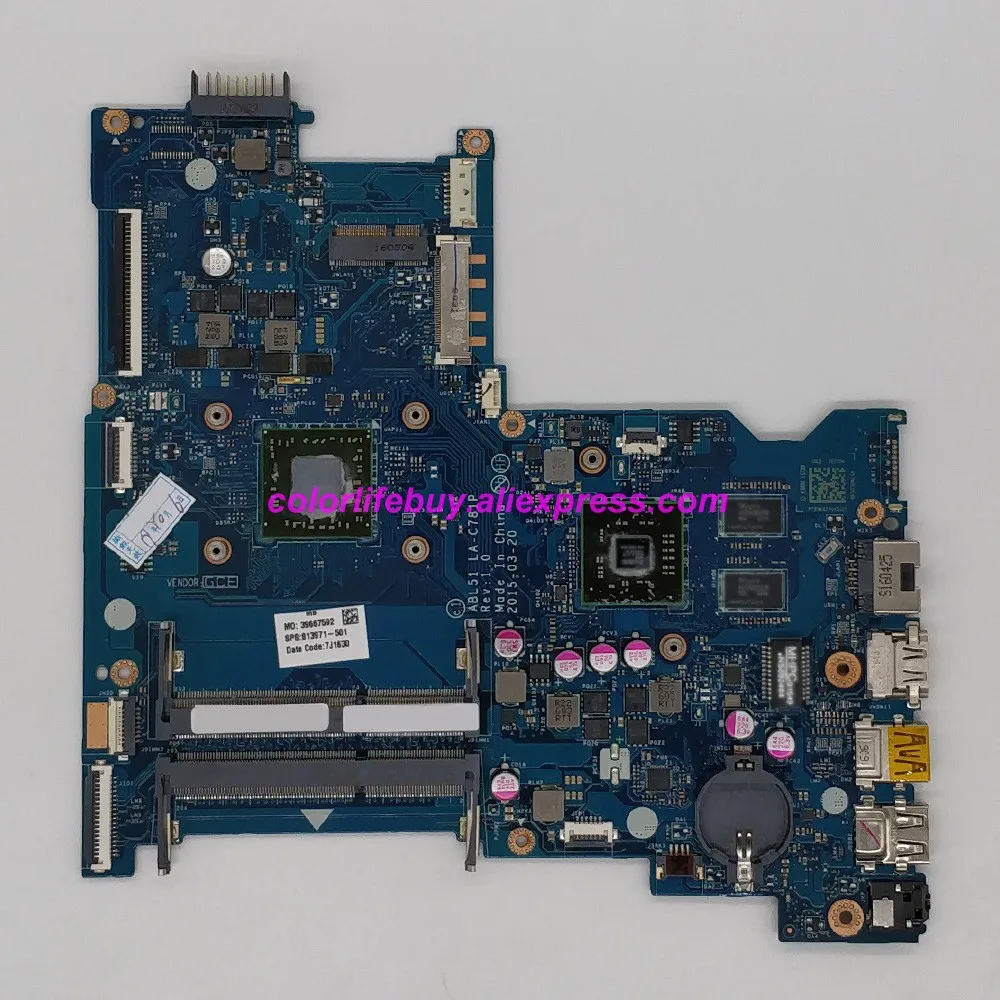 

Genuine 813971-601 813971-001 813971-501 ABL51 LA-C781P A8-7410 R5M330/2GB Laptop Motherboard for HP NoteBook 15-AF Notebook PC
