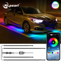 NLpearl-tira Flexible de luces LED RGB para coche, debajo del cuerpo de neón para Lámpara decorativa, Control remoto/aplicación