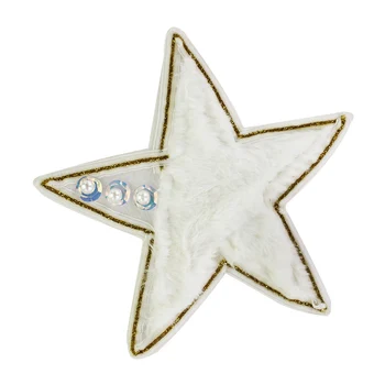 

Sequin Fur Star Patches Motifs Applique for Clothes Decoration Badge Applique Sewing Accessories 10 pieces