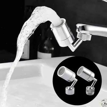 

Shower Faucet Multi-function Stainless Steel Water Connectors 360 Rotate Adjusting Extender Universal