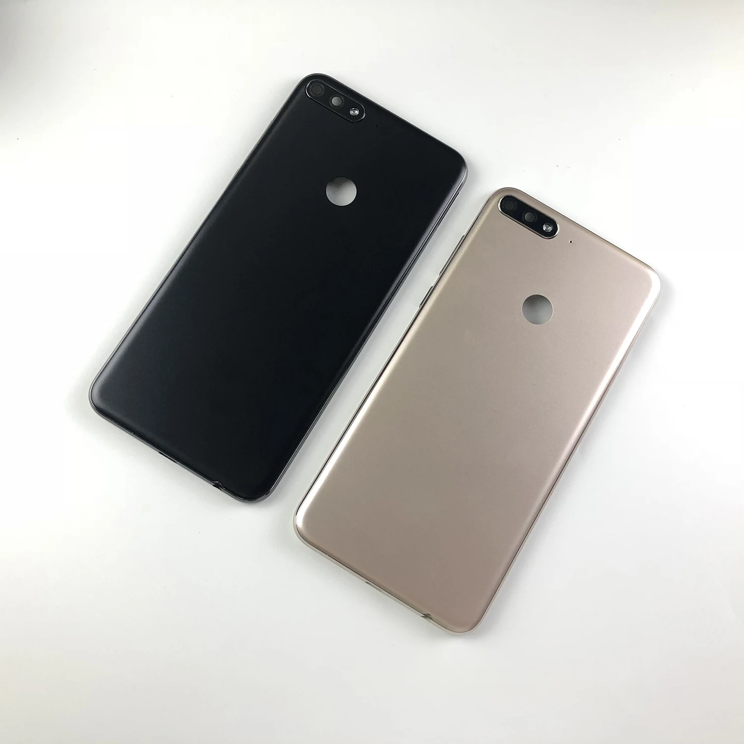 For Huawei Y7 /Y7 Pro /Y7 Prime Housing Battery Cover Back Cover+rear camera glass lens+Power Volume Buttons+logo