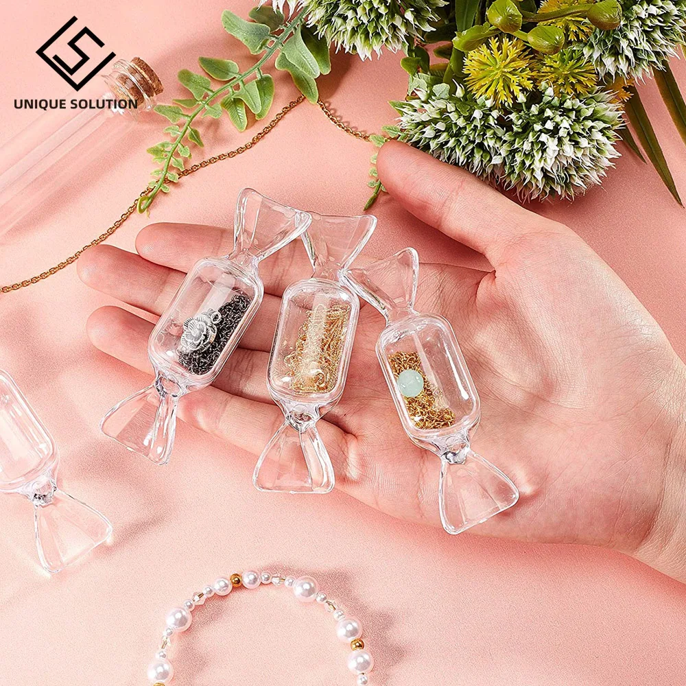 

Candy Shaped Jewelry Box with Lid, DIY Jewelry Accessories for Christmas Wedding Party Travel Containers