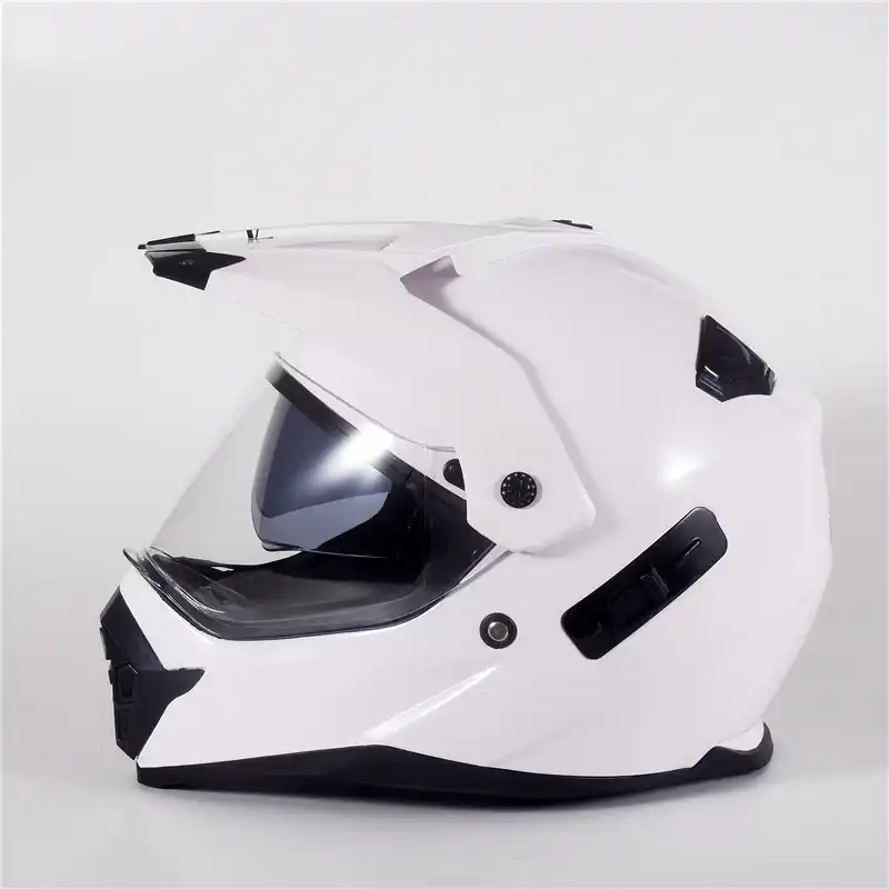 white dirt bike helmet