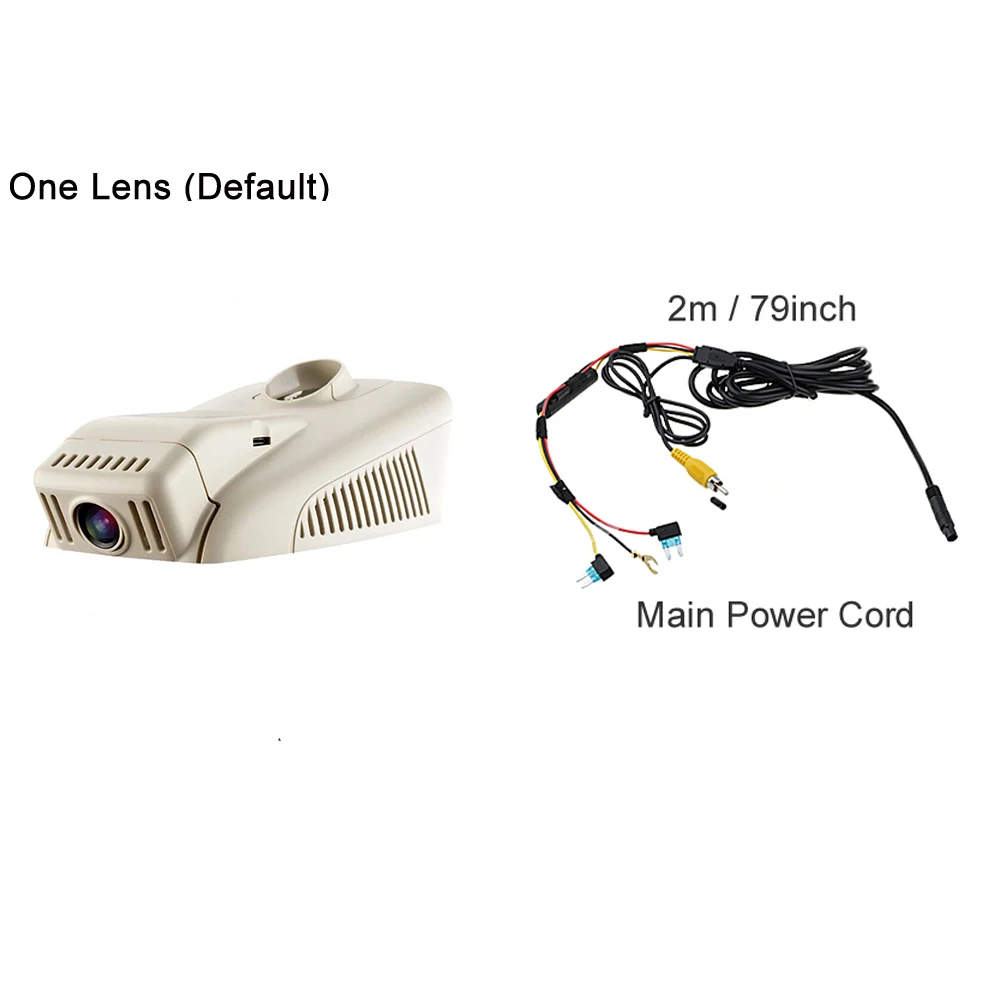Beige Single Camera Автомобильный регистратор DVR видеорегистратор камера Wifi цифровой видеорегистратор для Mercedes Benz E Class W213 S213 E200 E250 E300 E350 E400 - Название цвета: Beige Single Camera