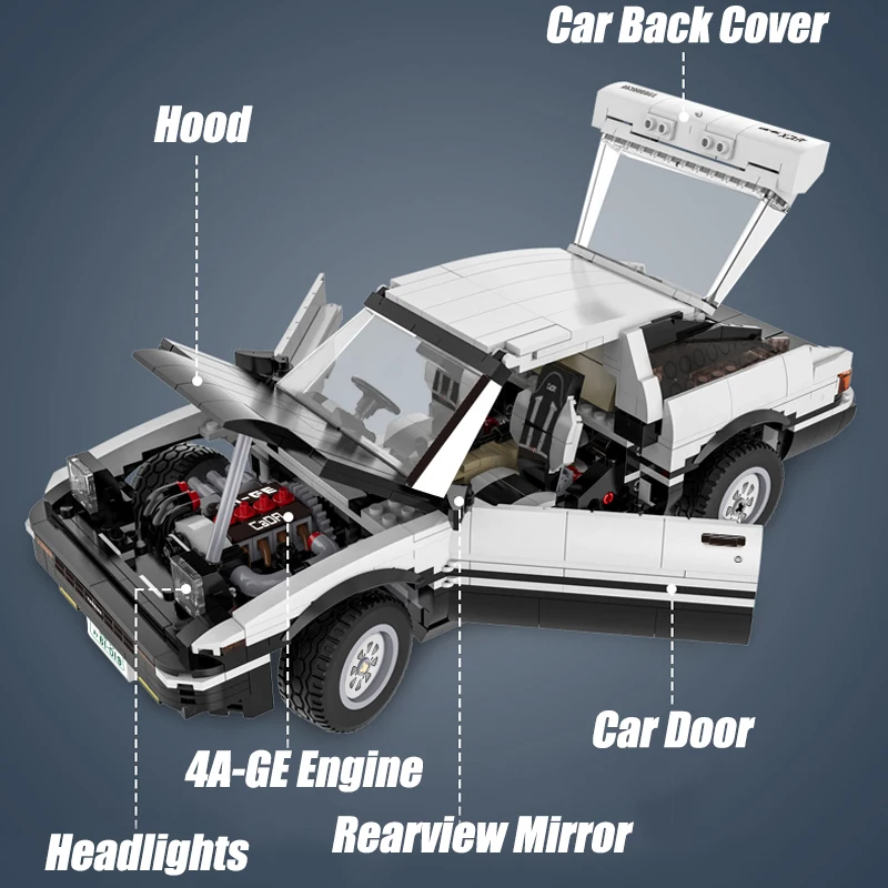 Technical Moc Initial D Toyota K81 Ae86 Super Rc Car Model 2 Versions Motor Building Blocks Set Diy Toys For Children Boy Gift Technic Electronic Blocks Aliexpress