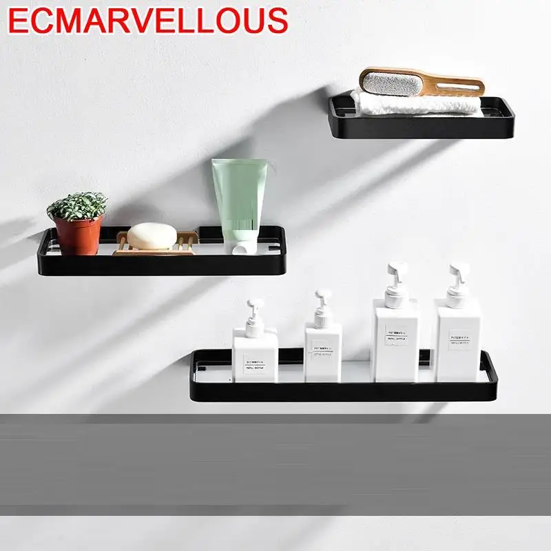 

Ducha Prateleira Cabinet Hair Dryer Shampoo Holder Estante Meuble Shower Wall Shelf Shelves Salle De Bain Bathroom Organizer