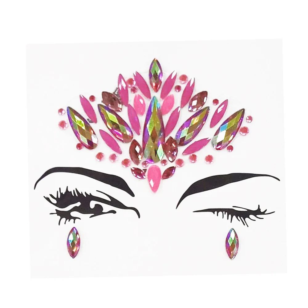 Прямая продажа с фабрики Алмазная наклейка для глаз сцены вечевечерние AB цветные