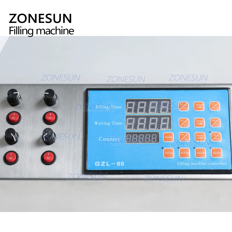 ZONESUN 4 головки перистальтический насос наполнитель полуавтоматическая машина