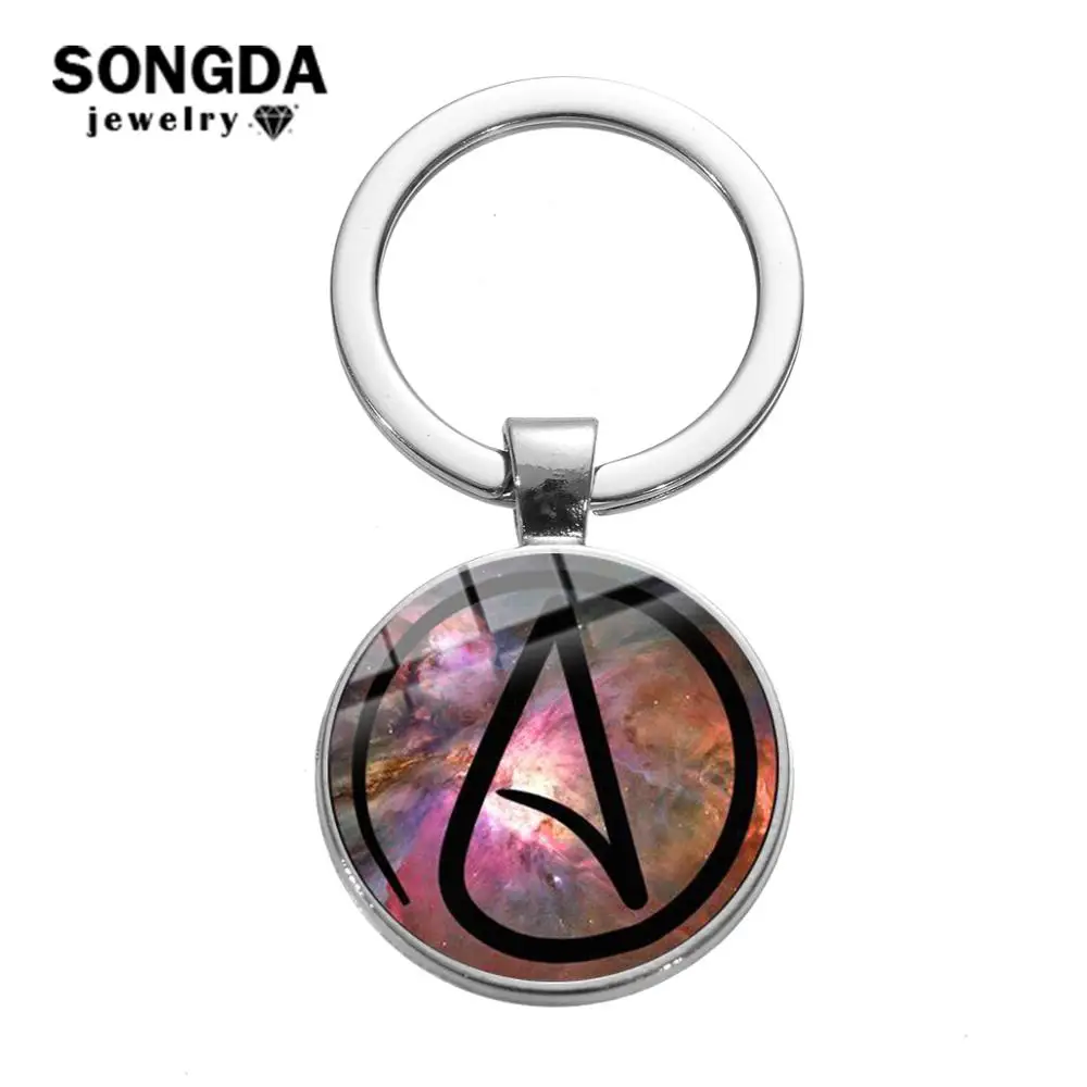 SONGDA новинка брелок с символом атеиста персональный креативный Печатный