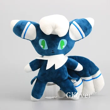 

30 cm Anime Meowstic Plush Toys Doll Peluche Cute Blue Cat Soft Stuffed Animals Toys Pikachu Eevee Series Doll Baby Kids Gift