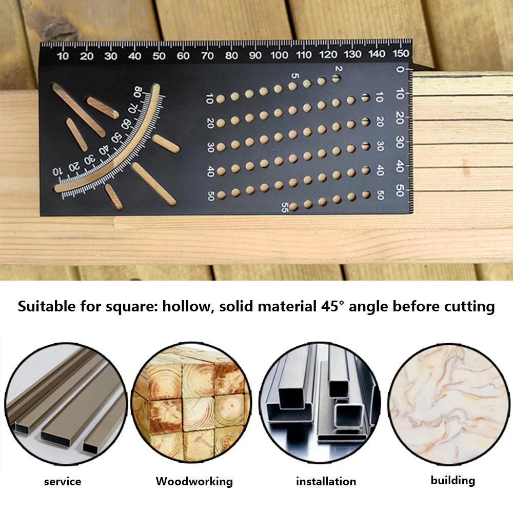 Angle Ruler Carpentry Measuring Angle Finder Caliper Roof Utensil Spirit Level
