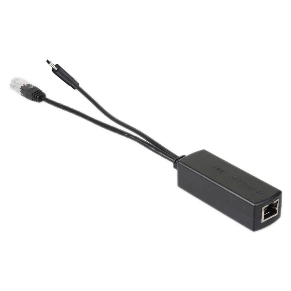 IEEE 802.3af Micro USB активный участник сплиттер Мощность over Ethernet 48V до 5V 2.4A для планшета Dropcam или Raspberry Pi
