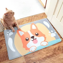 Нескользящий мультяшный коврик для ванной комнаты, анти-ковры для скольжения, коврик для душа, мультяшная микрофибра, впитывающий мягкий коврик для душа