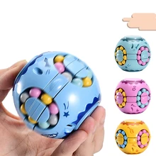 Cube rotatif d'intelligence de haricot, jouets de fidget, rotation de doigt, Gyro Cubes de 12 ans, jouets d'interaction Parent enfant