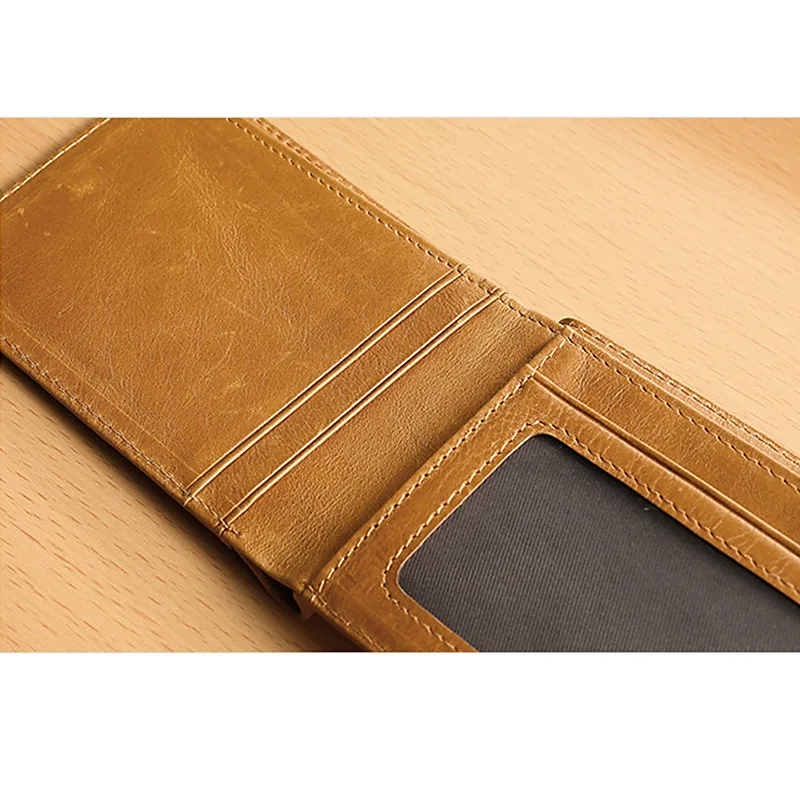 RFID кошелек из натуральной кожи, двойной бумажник, много карт, кредитный держатель для карт, короткий кошелек для монет, Винтажный Мужской клатч