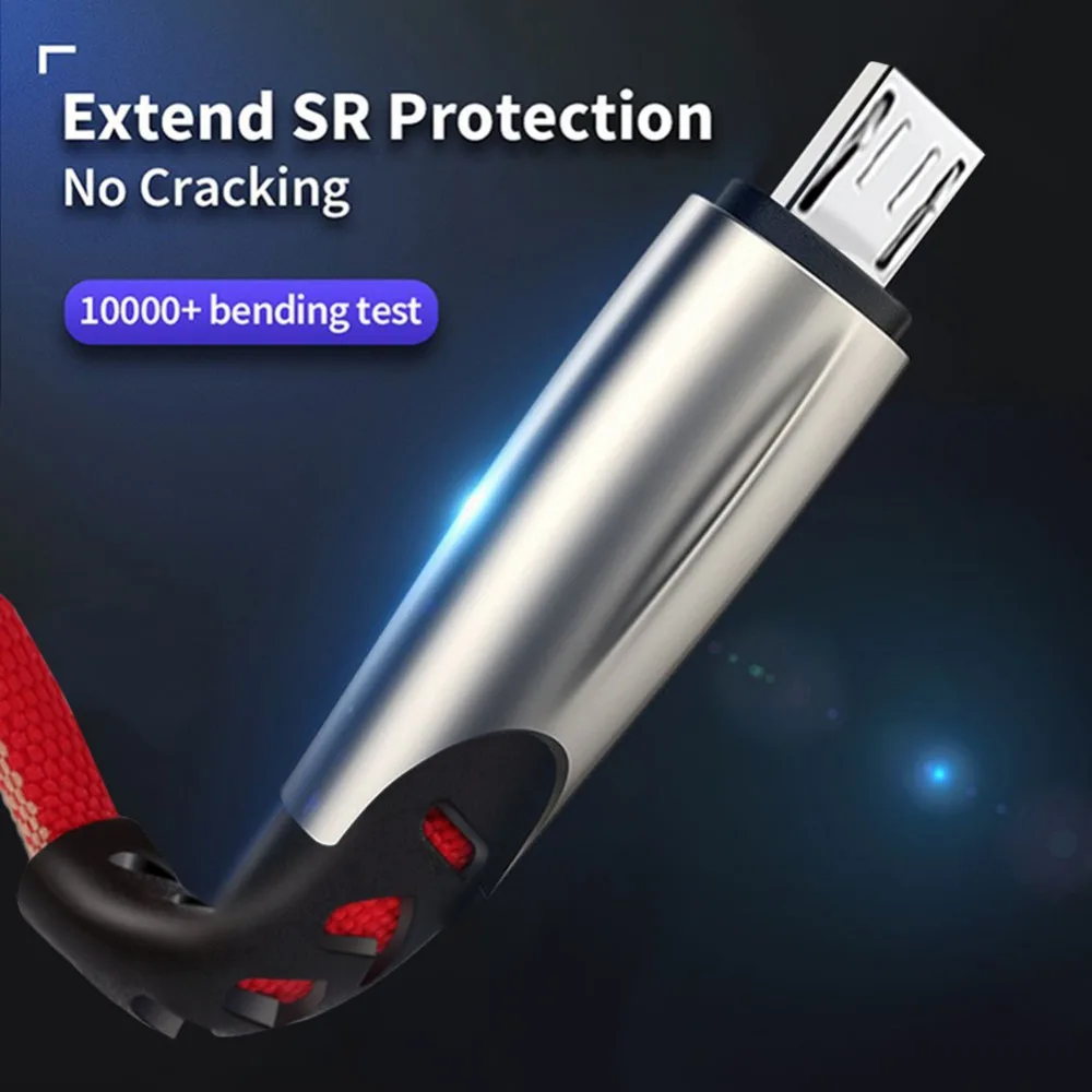 Micro USB кабель 3A Быстрая зарядка USB синхронизация данных нейлон мобильный телефон зарядное устройство кабель для samsung Xiaomi sony htc LG кабель для телефона Android