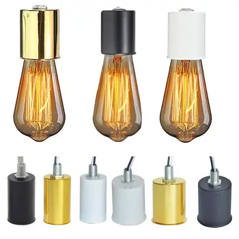 

1Pc Ceramicigh Temperature Resistance Lamp Socket Screw Lamp Holder E27 Bases Accessories DIY E14 Lighting Bulb M8K1