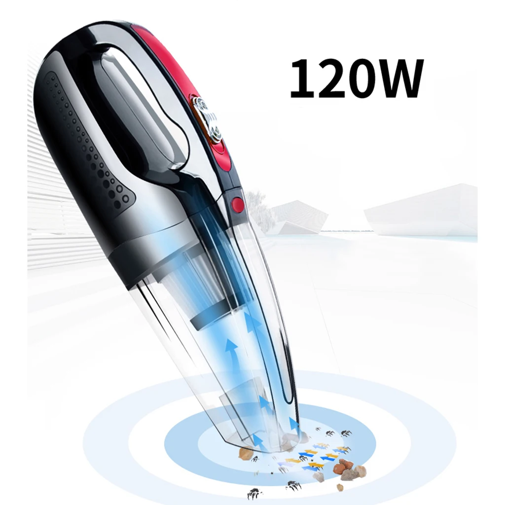 Portable 120W 12V Handheld Cyclonic Car Vacuum Cleaner Wet Dry 