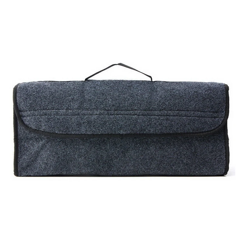

1pc Portable Foldable Car Trunk Organizer Felt Cloth Storage Box Case Auto Interior Stowing Tidying Container Bags