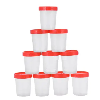 

10 pieces urine cup 120 ml + screw cap urine sample cup urine cup plastic cup