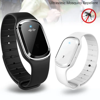 

Ultrasonic Mosquito Repellent Bracelet Wristband With USB Cable For Kids Adult