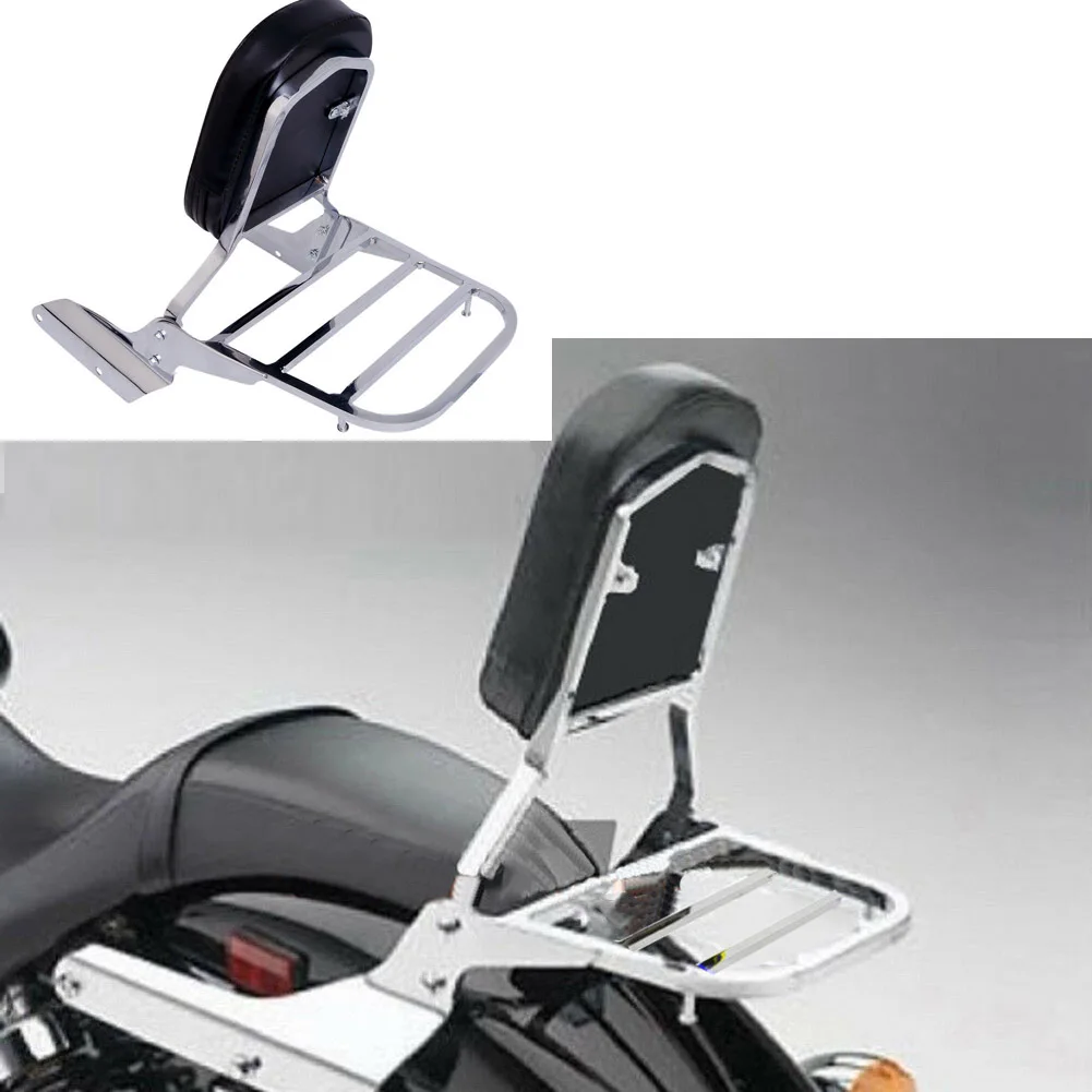 Motorcycle Sissy Bar Backrest Luggage Rack For Honda Shadow Sabre Ace