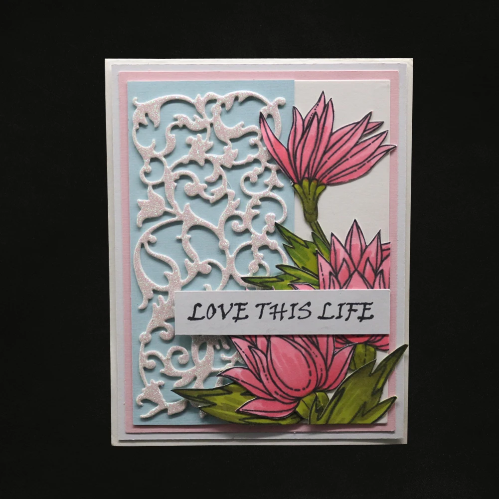  2019 Invitation lace Background Cutting Dies New Mold in 2019 for Card Making - 4.00036E+12