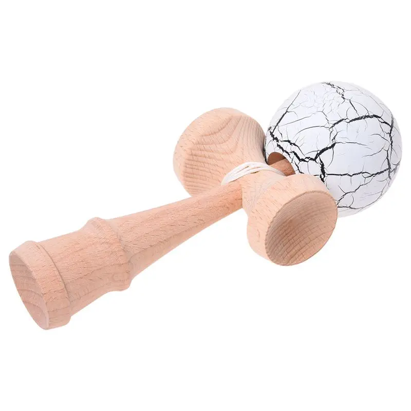 Crack paint шар Kendama умелое жонглирование игра мяч Японская Традиционная игрушка шарики Развивающие игрушки для детей-белый