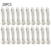 20 шт салонные парикмахерские инструменты клюв утки парикмахерские эластичный зажим для волос зажимы для волос из нержавеющей стали парикмахерские секционные зажим