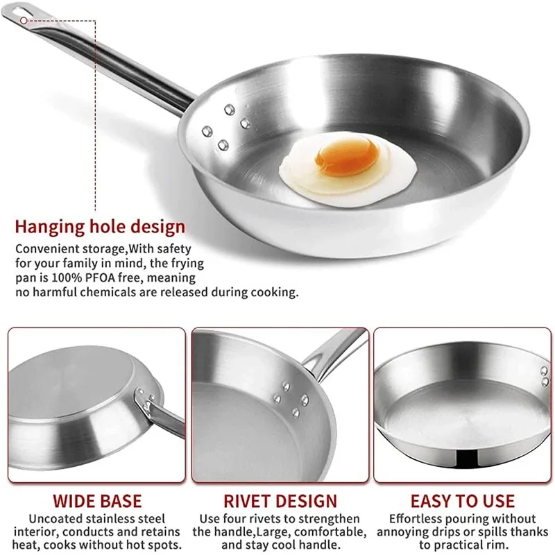 Non-Stick Stainless Steel Frying Pan-1