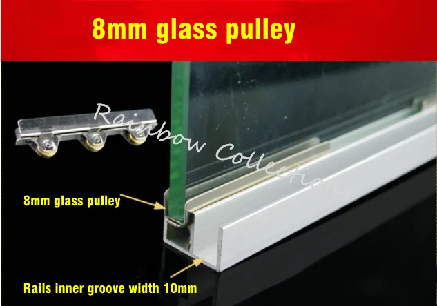 Set Di 4 Rulli Per Porte Scorrevoli In Vetro - Con Cuscinetti A Sfera, Viti In Ottone E Acciaio Inox - Foto 8