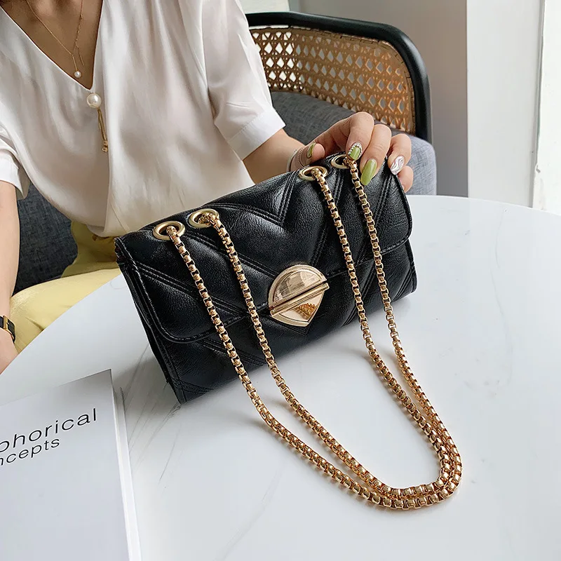 

Bolsas Feminina Real Luxury Handbags Women Bags Designer Bolsos Mujer 2019 New Women's Bag Chain One Shoulder Cross Border Hair