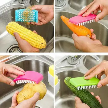 

Kitchen Sink Spoon Cutlery Cleaners Dish Washing Cleansing Sponge Brush