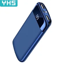 50000mAh Power Bank Portable Phone Charger Large Capacity Powerbank Outdoor Travel LCD Digital Display LED Lighting Poverbank