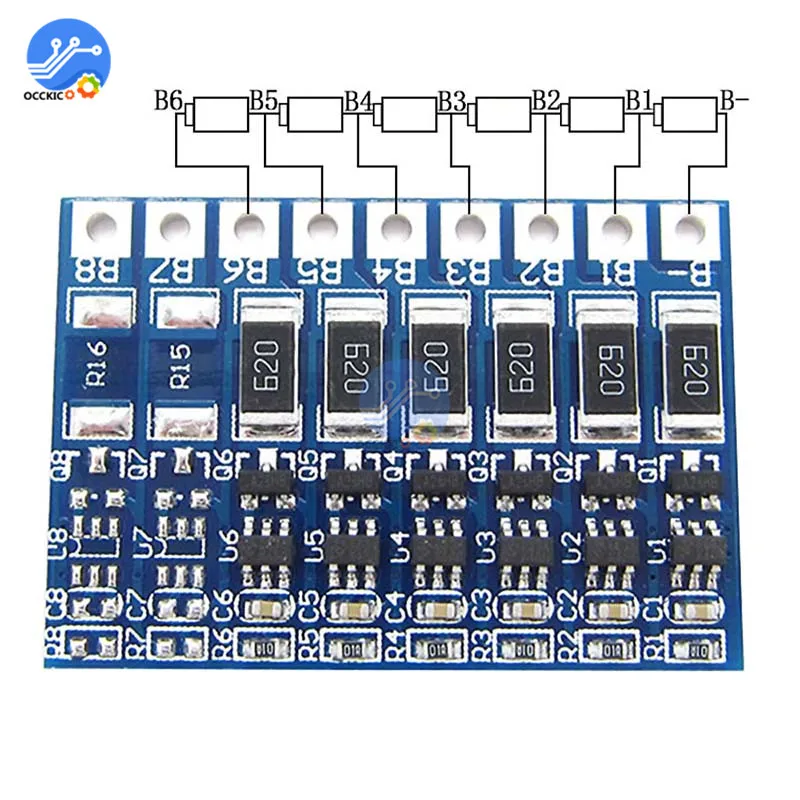 BMS 3S 4S 5S 6S фотоаппаратов моментальной печати 7S 8S 18650 Литий Батарея Зарядное