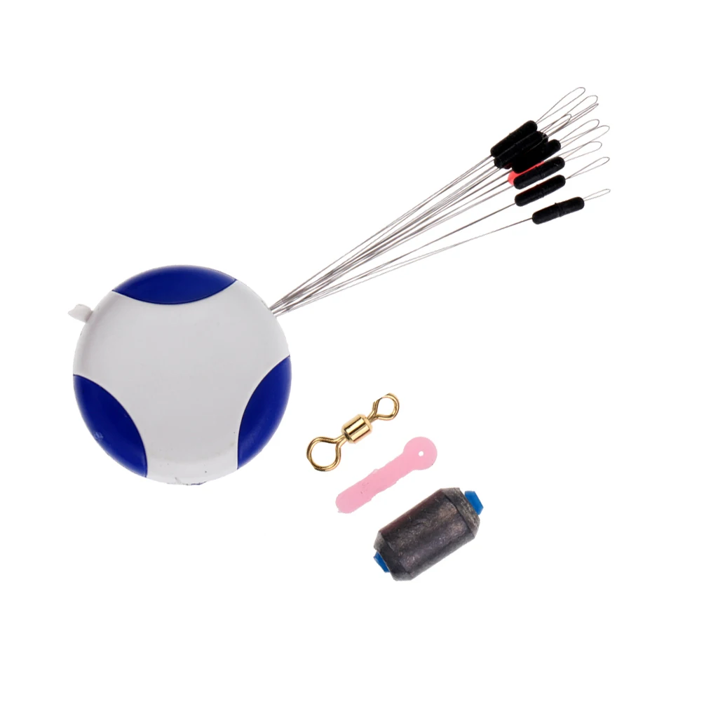 4 in 1 Fishing Tackle Tools - Fishing Space Beans Fishing Sheet Lead Float Seat and Swivels 5 Size Available