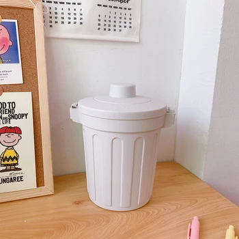 

Desktop Small Trash Can Cute Girl Heart Mini Recycling Bin Creative Home Bedroom Bathroom Office Table Plastic Trash BIn Dustbin