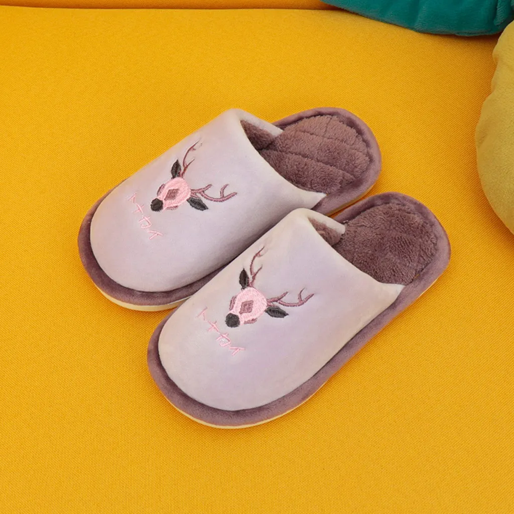 Тапочки с рогами; мужские хлопковые нескользящие тапочки; домашние тапочки на плоской подошве для мужчин; повседневные мужские кроссовки; сезон осень; chaussure homme