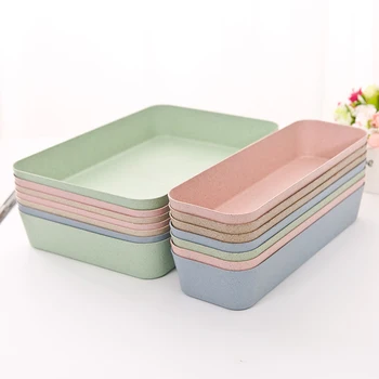 

Hot 1Pc Plastic Kitchen Drawer Storage Tray Organizer Degradable Material Storage Divider Kitchen Tools Grocery Storage