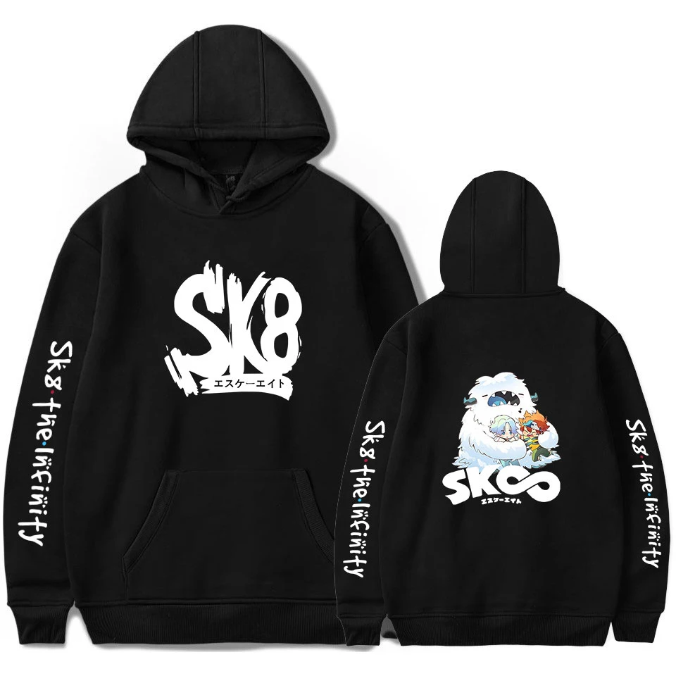 

SK8 the Infinity Hoodies Sweatshirts Men Women Casual Kids Hooded Autumn Hip Hop Boys Girls Black Anime Tracksuit Streetwear