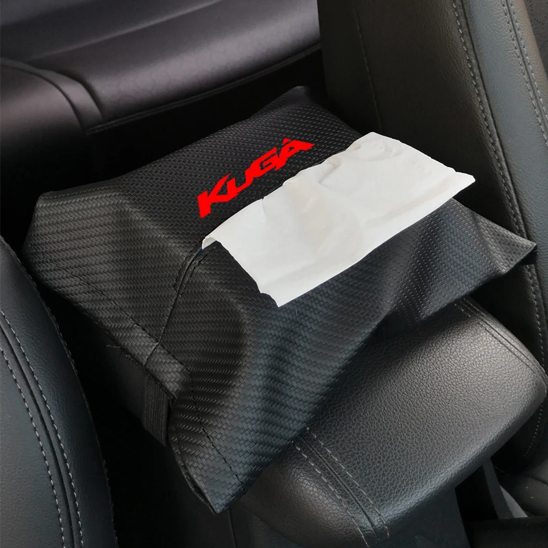 Высококачественный кожаный Стильный автомобильный подлокотник, тканевая сумка для спинки сиденья, тканевая сумка, аксессуары для салона автомобиля для Ford Kuga