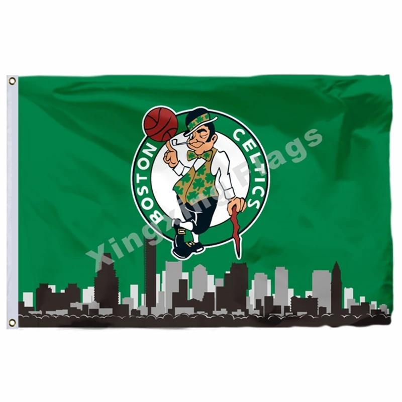 Boston Celtics Национальный флаг 3ft X 5ft полиэстер Boston Celtics баннер Летающий Размер № 4 90X150 см пользовательский флаг