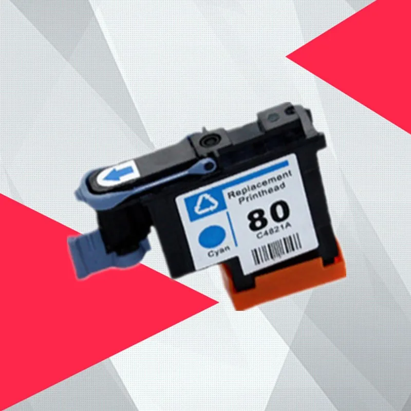 1 Cyan Совместимый C4820A C4821A C4822A C4823A Печатающая головка для hp 80 Designjet 1000 1050c 1055 чернильный картридж Печатающая головка для hp 80 - Цвет: 1 Cyan